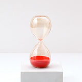 Glass Sand Timer Hourglass - Orange