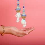 Traditional Teal Lumba Rakhi Pack of 2