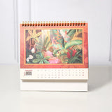 Pack Of 2 Multicolor Tropical Botanical Art Desk Calendar 2027