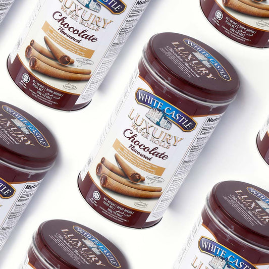 White Castle Luxury Wafer Rolls - Chocolate