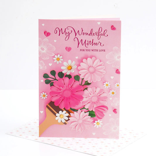 My Wonderful Mother Greeting Card With Envelope