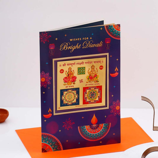 Amazing Diwali Greeting Card with Diya and Dry Fruits