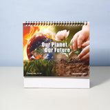 Pack Of 2 Multicolor Our Planet Our Future Desk Calendar 2027