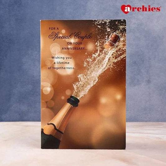 Special Couple Anniversary card With Chocolate
