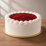 Red Velvet Cake with Floral Blooms