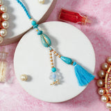 Evil Eye Sun Medallion Bhaiya Bhabhi Rakhi Set with Rasgulla & Dry Fruits