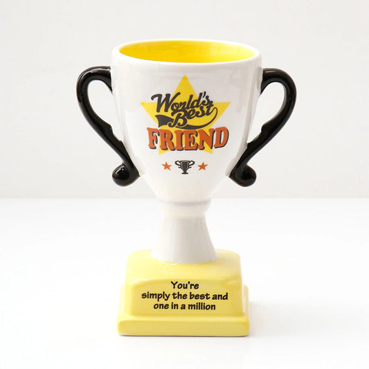 Archies World's Best Friend Trophy Shaped Mug