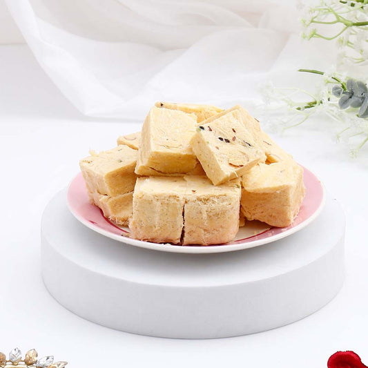 Handcrafted Diya Set of 2 with Soan Papdi