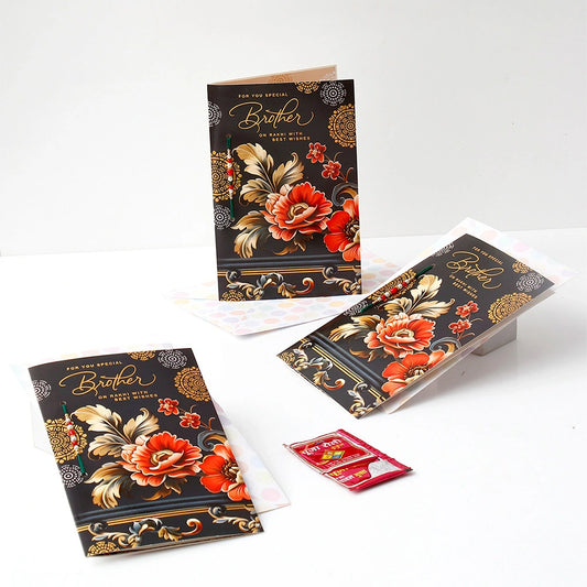 Pack Of 3 Special Raksha Bandhan Greeting Card With Envelope