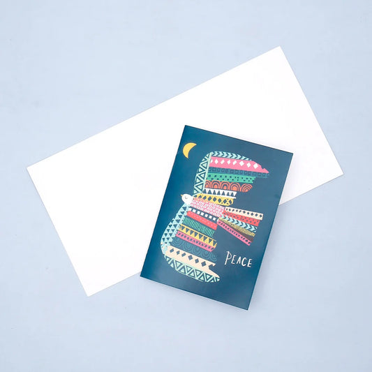 Pack of 50 Patterned Peace Dove Greeting Card