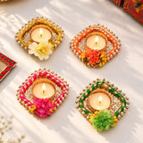 Festive Handcrafted Diya Set of 4