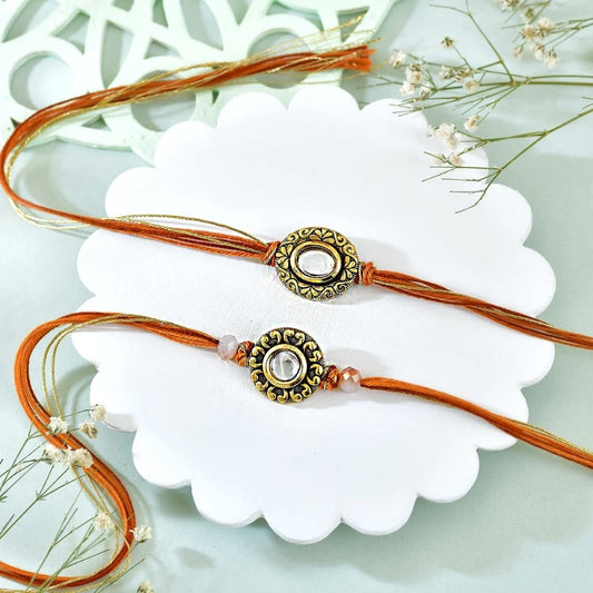 Auspicious Bhai Rakhi with Kaju Katli