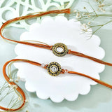 Auspicious Bhai Rakhi with Kaju Katli