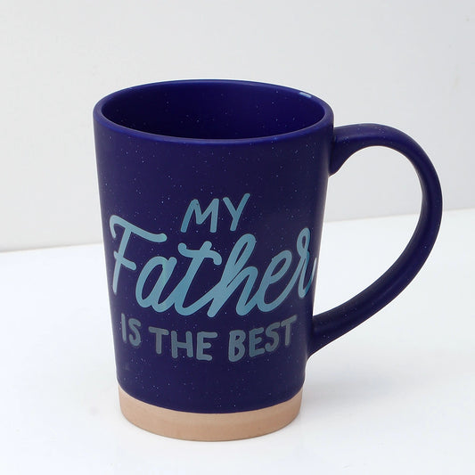 My Father Is The Best Ceramic Mug - Blue