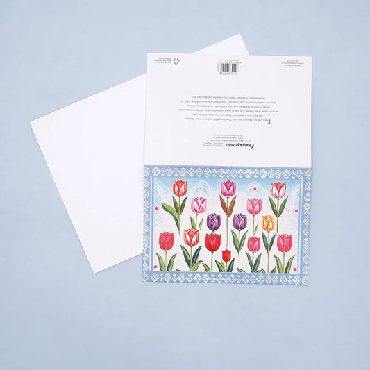 Pack of 50 Tulip Garden Greeting Card