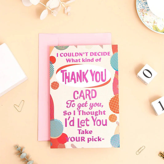 Thank You Greeting Card With Chocolates