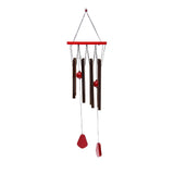 Metal Tube Wind Chime with Wooden Top Bar