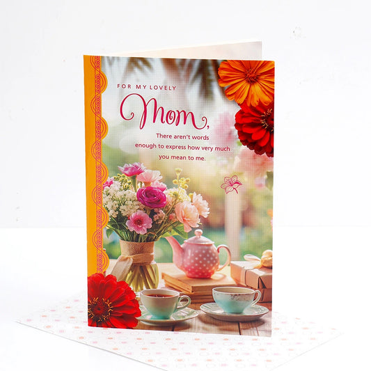 For My Lovely Mom Greeting Card With Envelope