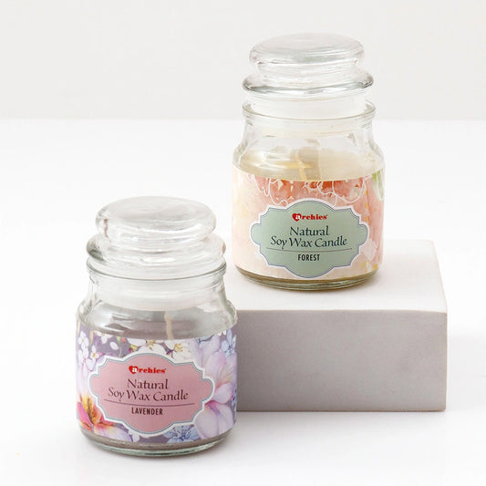 Premium Scented Soy Wax Candle Jar Gift Set