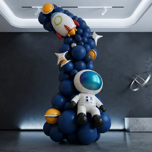 Astronaut & Rocket Space Theme Balloon Arch Decor