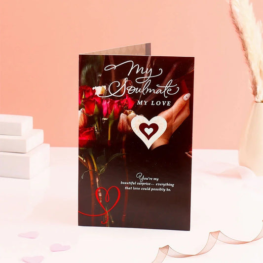 My Soulmate My Love Greeting Card With Chocolate