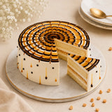 Golden Butterscotch Fantasy Cream Cake
