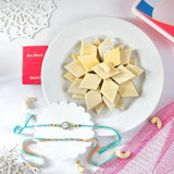 Splendid Bhai Rakhi with Kaju Katli