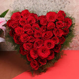 Falling in Love Heart-Shaped 40 Roses