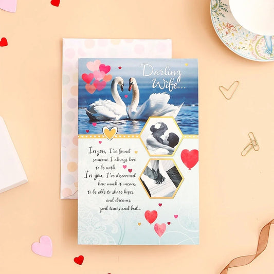 Darling Wife Greeting Card With Chocolate