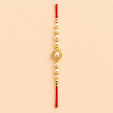 Pearl Rakhi with Kaju Roll & Californian Almonds | Sweet Rakhi Hamper