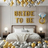 Bride To Be Gold & Silver Room Decor with Ring Foil