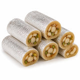 Pearl Rakhi with Kaju Roll & Californian Almonds | Sweet Rakhi Hamper