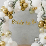 Sage Greenery Bride To Be Balloon Arch Decor
