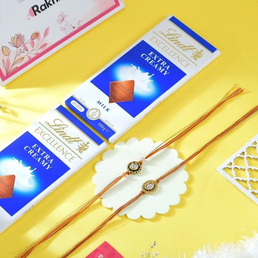 Cherished Bhai Rakhi with Lindt Excellence Extra Creamy Chocolate