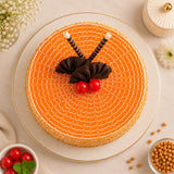 Crunchy Butterscotch Caramel Cream Cake