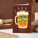 Cheers to Another Year Birthday Personalised Greeting Card