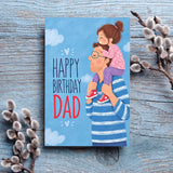 Happy Birthday Dad Personalised Greeting Card with Chocolate