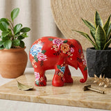 Peony Lover Elephant Statue | By Elephant Parade