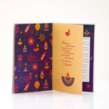 Pack Of 6 Bright Diwali Wishes Greeting Card