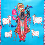 Shree Narayan Ethnic Handcrafted  Zip Up Fabric Bag With Chocolate