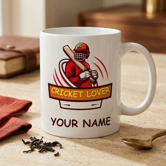 Personalized Cricket Lover Mug with Name