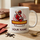 Personalized Cricket Lover Mug with Name