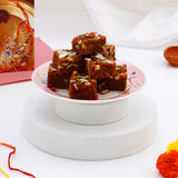 Handcrafted Lotus Diya Set of 2 with Dodha Barfi