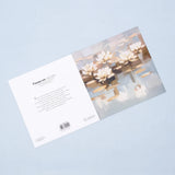 Pack of 50 White Lotus Painting Greeting Card