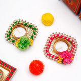 Festive Handcrafted Diya Set of 4