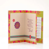 Pack Of 6 Diwali Wishes with Aarti Greeting Card