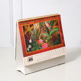 Pack Of 2 Multicolor Tropical Botanical Art Desk Calendar 2027