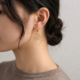 Golden Olive Branch Hoop Earrings | Stupid Cupid