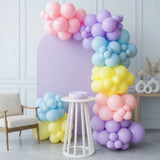 Pastel Rainbow Arch Backdrop Decor