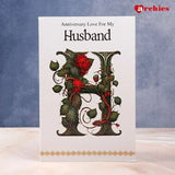 Anniversary Love For My Husband Card With Chocolate
